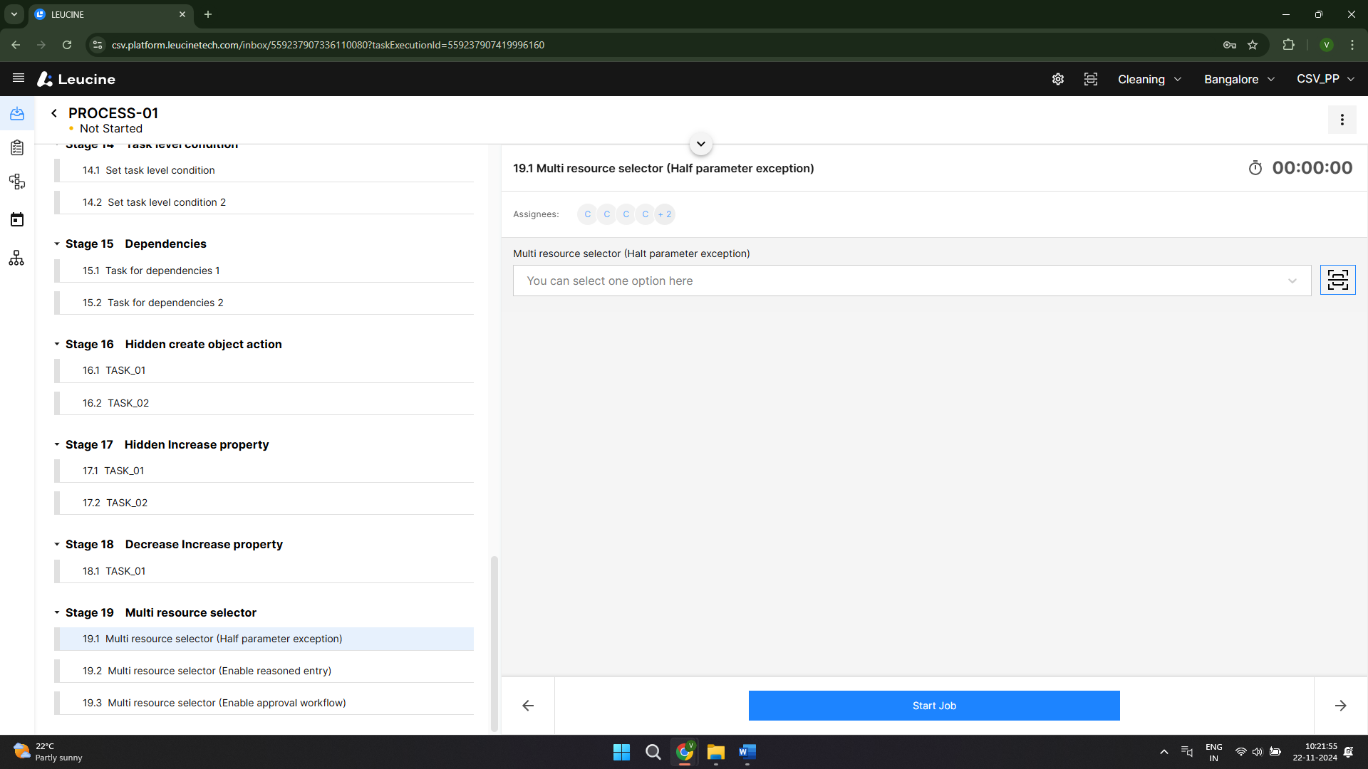 How to Execute Multi Resource Selector with 'Halt Parameter Entry ...