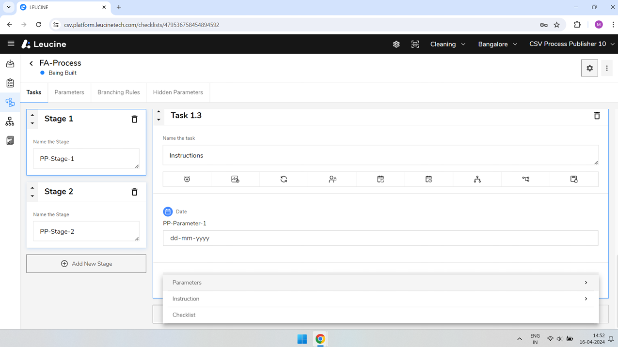 How to Create a 'Date-Time' Process Parameter in Your Prototype